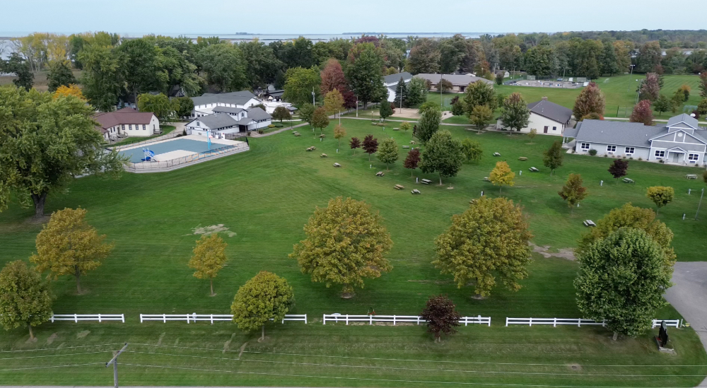 Bayshore Camp from 200 Feet